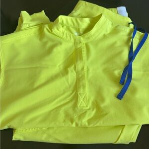 Figs Bright Yellow Technical Pullover